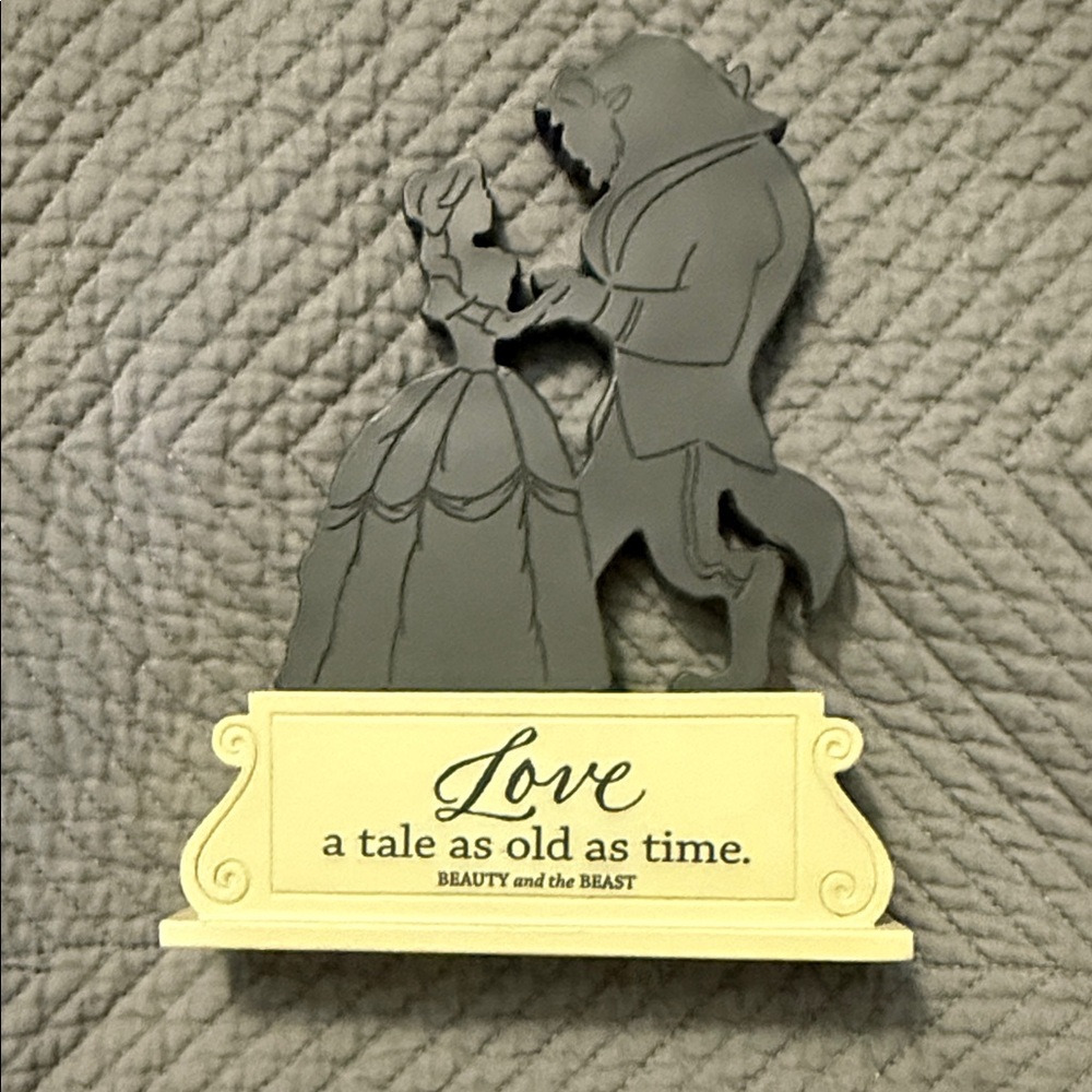 Disney Beauty and the Beast Gray and Yellow Figurine